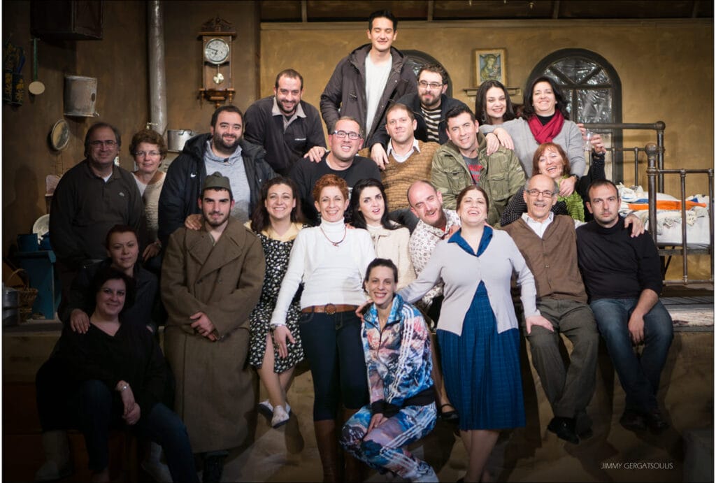 cast posing for a picture